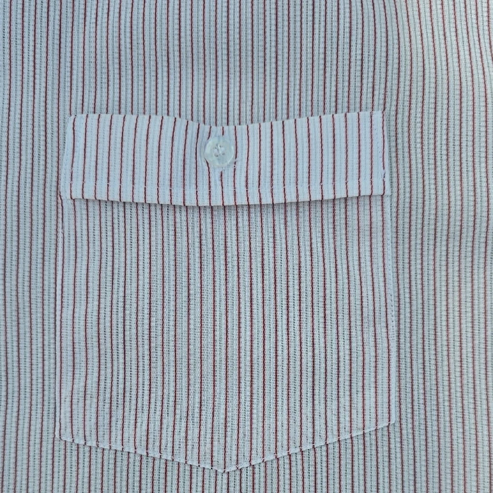 Men's Striped White Shirt